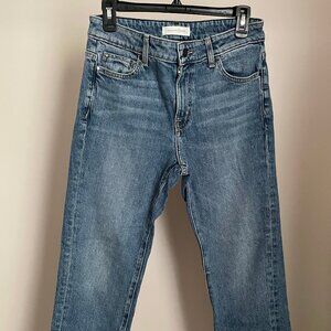 Treasure and Bond Mid Rise Straight Leg Ankle Jeans
